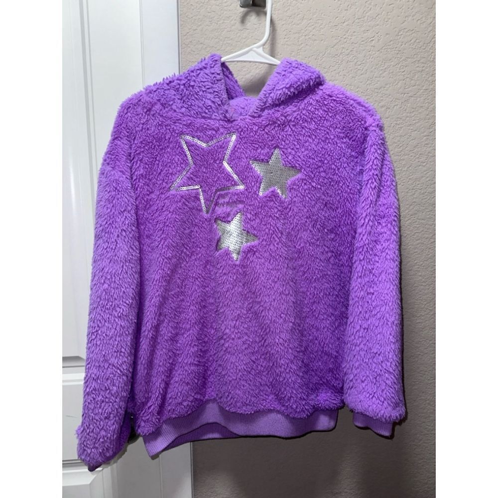 Betsey Johnson Girls Fleece Sherpa Hoodie